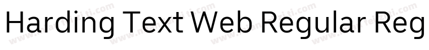 Harding Text Web Regular Regular字体转换